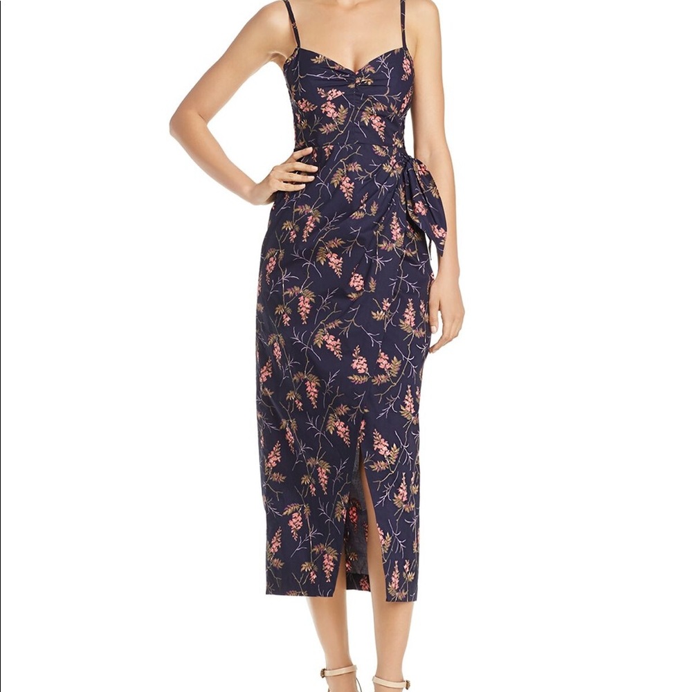 Rebecca Taylor navy floral dress size 4